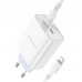 Зарядное устройство комплект Borofone BA73A Young 35W 2 порта с кабелем USB-C на Lightning