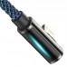 Кабель угловой Baseus Elbow Type-C - iPhone (Lightning) CACS000303 черно синий