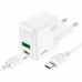 Зарядное устройство Hoco C111A 2 порта USB A + C 30W с кабелем type-C