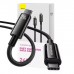 Кабель 3 метра Baseus 240W Type-C to Type-C  (CAWJ040201) Tungsten Gold черный
