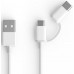 Кабель ZMI AL501 2-в-1 USB to Micro и Type-C белый