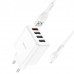 Зарядное устройство HOCO C102A 4 порта USB - выхода с кабелем Lightning