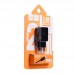 Адаптер блок сетевой Hoco Micro cable C22A 1USB 2.4А черній