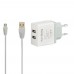 Адаптер сетевой micro cable KONI STRONG K2 2USB 2.1A набор с кабелем микро-юсб черный