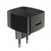 Блок - зарядное - Адаптер сетевой HOCO C70A Cutting-edge 1USB QC3.0 3A  черный