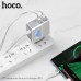 Зарядный адаптер - сетевой блок питания со встроенным кабелем Type-C - HOCO C75 2USB