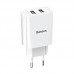Зарядное устройство BASEUS Speed Mini Dual U Charger 10.5W 2 выхода (CCFS-R02) белое