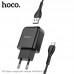 Адаптер сетевой HOCO Micro USB cable Vigour N2 белый