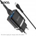 Зарядное устройство и кабель HOCO Micro USB cable Ardent charger set N1 1USB черные