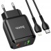 Набор комплект зарядный HOCO N5 Type-C to Lightning кабель 20W 6931474738912 черный