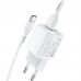 Адаптер сетевой HOCO Type-C Cable Briar dual port charger set N8 |2USB, 2.4A| (Safety Certified)
