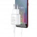 Блок питания и кабель HOCO C88A Type-C Cable Star round dual port charger set белый