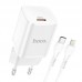 Зарядное устройство и кабель HOCO N19 25W Type-C to Lightning Rigorous charger set белый