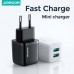 Адаптер сетевой JOYROOM Mini dual port smart fast charge  L-2A121 |2USB, 2.4A|