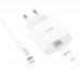 Зарядный набор - адаптер сетевой HOCO Metro charger set C94A с кабелем Type-C to Lightning
