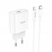 Зарядный набор - адаптер сетевой HOCO Metro charger set C94A с кабелем Type-C to Lightning
