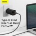Зарядное устройство BASEUS GaN2 Lite Quick Charger 2 порта USB + Type-C 65W (CCGAN2L-B01) черное