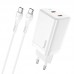 Зарядное устройство HOCO Type-c to Type-c Cable Astral N23 45 ватт белое