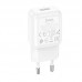 Зарядный блок - адаптер сетевой HOCO single port charger C96A 1USB 2.1A черный