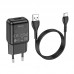 Адаптер сетевой HOCO Type-C cable single port charger set C96A |1USB, 2.1A|
