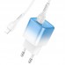 Адаптер сетевой HOCO Type-C to Lightning cable single port charge set C101A набор с кабелем