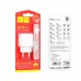 Комплект зарядный блок и кабель HOCO Proton C98A Micro USB Cable 1USB 18W белый