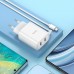 Зарядное устройство HOCO C103A 2 порта + встроенный Micro USB кабель белое