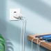 Зарядное устройство HOCO C103A 2 порта + встроенный кабель Lightning