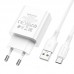 Блок питания и кабель BOROFONE BA74A Aspirer single port charger set Type-C белые