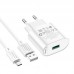 Адаптер сетевой HOCO Micro USB Cable Fighter single port charger C109A |1USB, 18W/3A, QC|