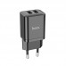 Адаптер сетевой HOCO Maker dual port charger N25 белое зарядное 2USB