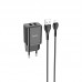Набор блок и кабель HOCO N25 Maker + Lightning Cable dual port 2USB 2.1A белый