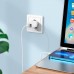 Набор блок и кабель HOCO N25 Maker + Lightning Cable dual port 2USB 2.1A белый