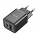 Адаптер сетевой HOCO Founder charger N28 |1USB/1Type-C, 20W/3A, PD/QC|
