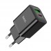 Адаптер сетевой HOCO Founder charger N28 |1USB/1Type-C, 20W/3A, PD/QC|