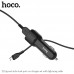 Адаптер автомобильный Hoco Z23 + кабель Lightning зарядный комплект 2USB 12W 2.4A белый