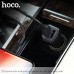 Адаптер автомобильный Hoco Z23 + кабель Lightning зарядный комплект 2USB 12W 2.4A белый