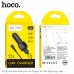 Адаптер автомобильный Hoco Z23 + кабель Lightning зарядный комплект 2USB 12W 2.4A белый