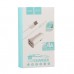 Адаптер автомобильный Hoco Lightning cable Z12 2USB 2.4A набор с кабелем белый