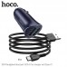 Адаптер автомобильный HOCO Type-C cable Farsighted Z39 18W набор черный