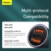 Авто зарядное BASEUS Golden Contactor Pro Dual Quick Charger 2USB 40W + Type-C кабель TZCCJD-A0G