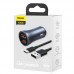 Авто зарядное BASEUS Golden Contactor Pro Dual Quick Charger 2USB 40W + Type-C кабель TZCCJD-A0G