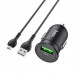 Адаптер автомобильный HOCO Micro USB Cable Mighty single port car charger Z43 |1USB, 3A, QC, 18W|