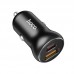 Адаптер автомобильный HOCO Smooth road car charger NZ5 само зарядное черное