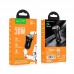 Адаптер автомобильный HOCO Smooth road car charger NZ5 само зарядное черное