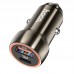 Адаптер автомобильный HOCO Z46A Blue whale car charger авто зу 2 выхода коричневое