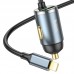 Адаптер автомобильный HOCO Lightning Cable car charger NZ7 1USB 20W серый
