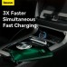 Адаптер автомобильный  Baseus Golden Contactor Pro Triple Fast Charger Car Charger |1USB/2Type-c, PD/QC,