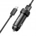 Адаптер автомобильный HOCO Type-C Cable Level single port car charger Z49A |1USB, 18W, 3A, QC3.0|