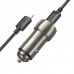 Адаптер автомобильный Type-C to Lightning Cable Tough dual port car charger Z48 коричневый